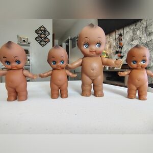 Adorable vintage Brown Kewpie Dolls Set
